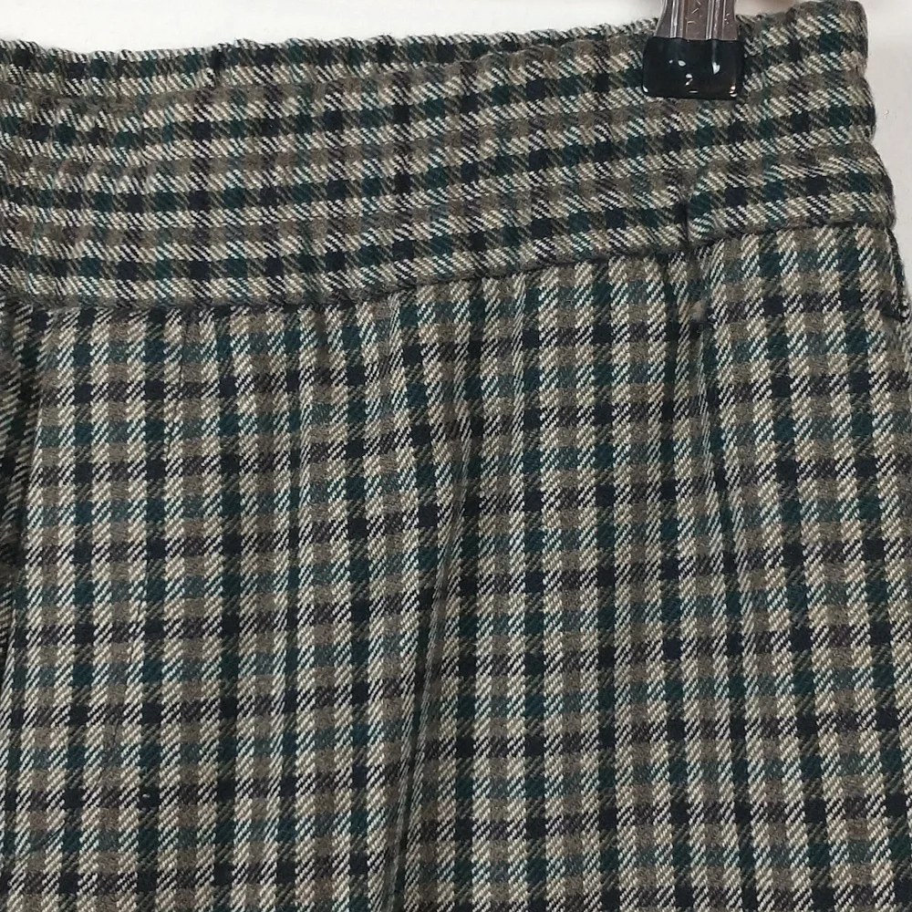 Acne Studios Wool Trousers Mens 44 XS Plaid Brown Black Check Tweed